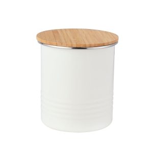 storage canister with bamboo lid
