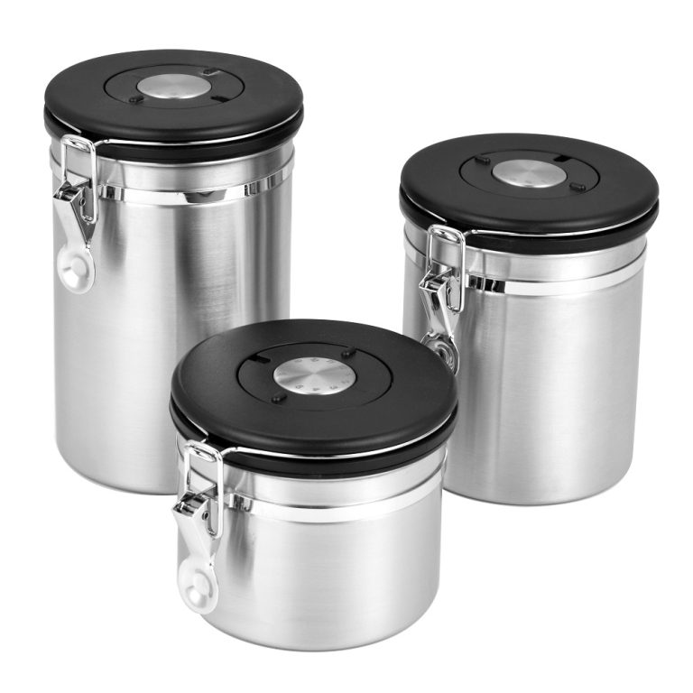 stainless steel storage canister set