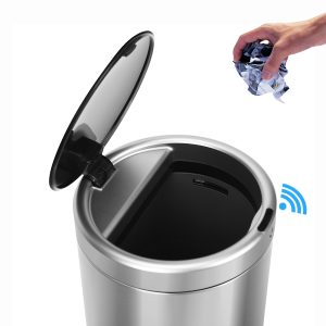stainless steel sensor trash can