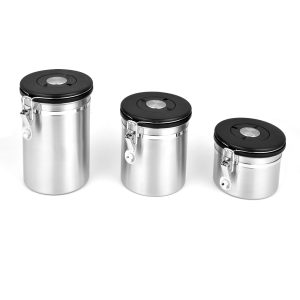 stainless steel storage canister set