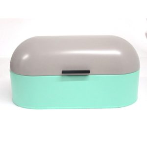 metal steel bread bin