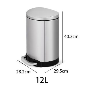 stainless steel trash can