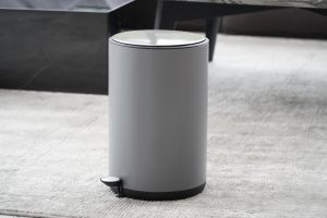 stainless steel trash can