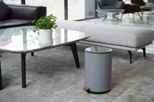 stainless steel trash bin