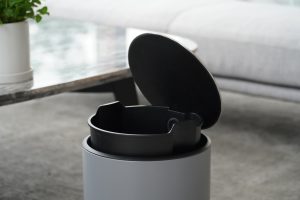 stainless steel garbage can