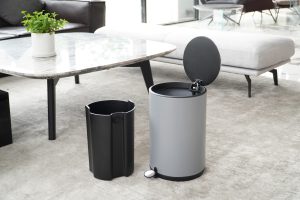 stainless steel garbage bin