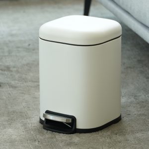 stainless steel pedal bin bathroom