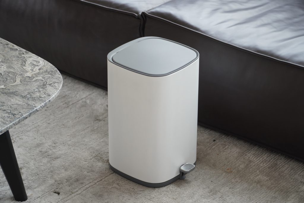 metal steel trash can