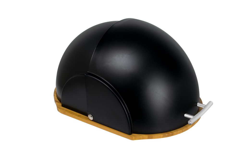 bread box with bamboo board