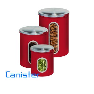 red containers set