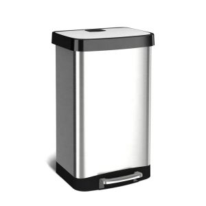 stainless steel trash can