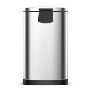 steel trash can
