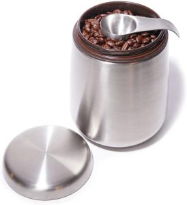 stainless steel tea canister