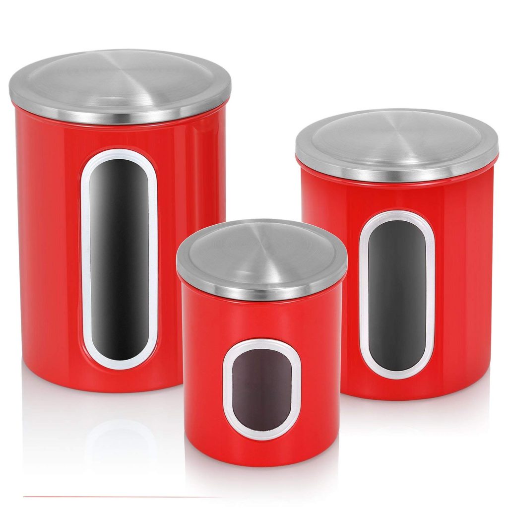 Red Kitchen Canister
