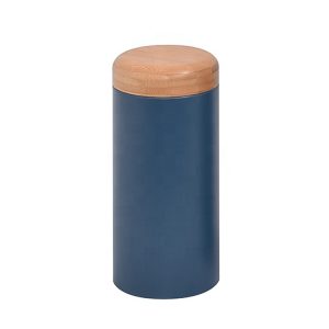blue storage canister