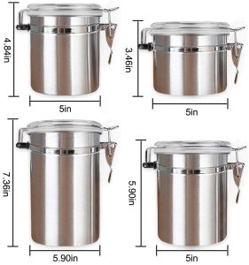 stainless steel food canister