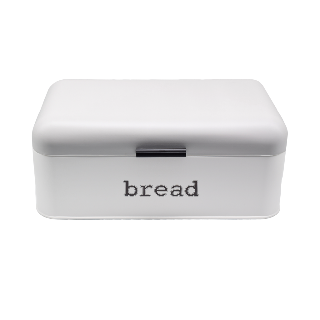white coating bread box