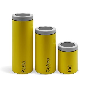 yellow coating canister