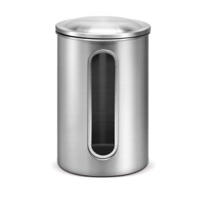 steel kitchen canister