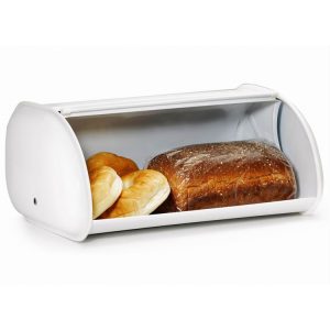 white coating bread box