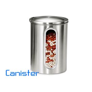 steel food canister