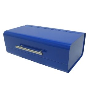 green stainless steel bread box