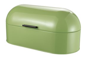 apple green steel bread box