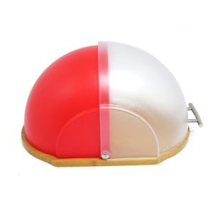 wooden base bread box