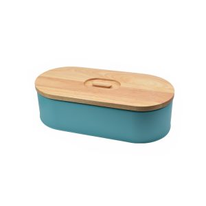 bread box with bamboo lid