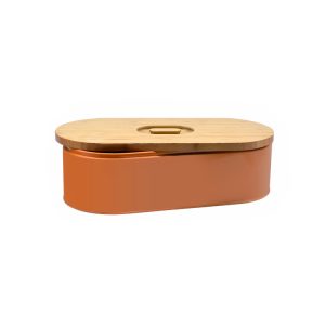 orange coating bread box