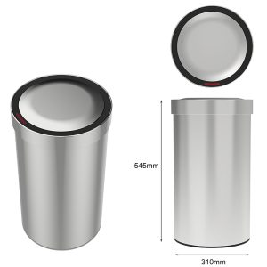 stainless steel sensor trash can