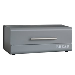 gray coated bread box