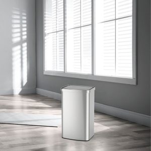 40 liter steel trash can